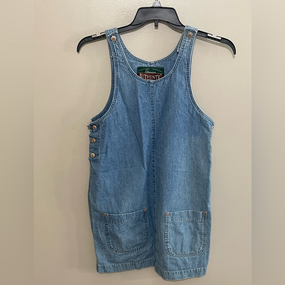 Vintage 80’s Paris Sport Club Mini Denim Dress Size XL